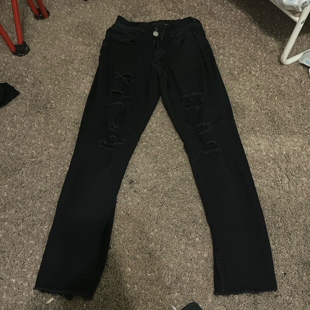 Black Emme Jordan denim jeans